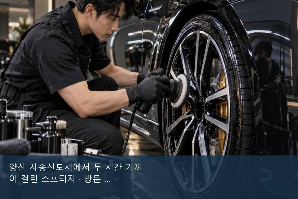 양산 사송신도시에서 두 시간 가까이 걸린 스포티지 · 방문 전에 확인한 것